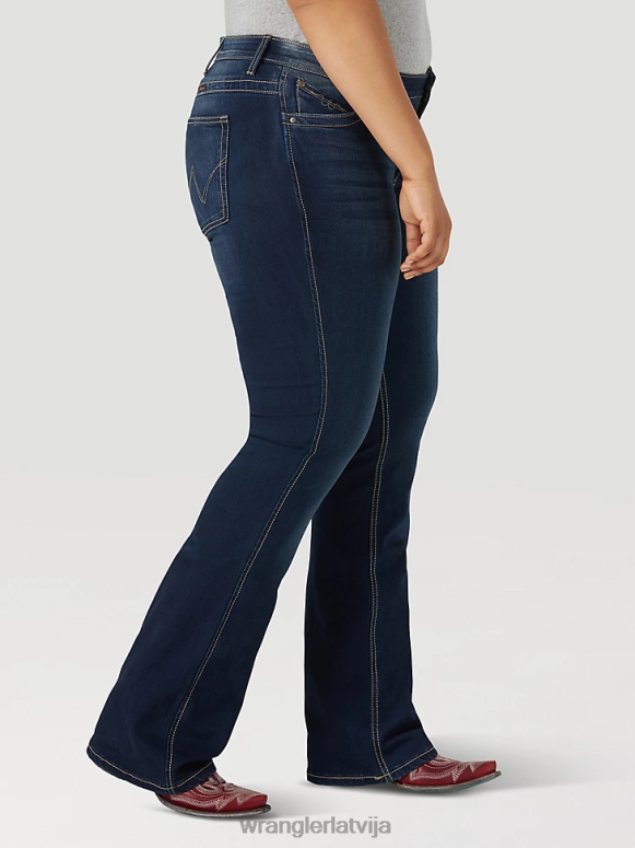 Bakersville retro liesmas izturīgi mae bootcut darba džinsi sievietes apģērbs Wrangler BFNTB803