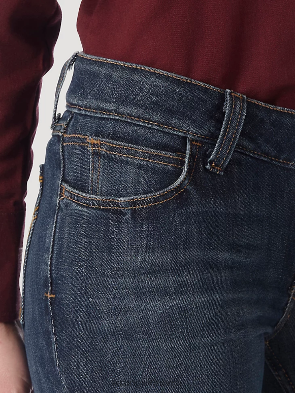 Bakersville retro liesmas izturīgi mae bootcut darba džinsi sievietes apģērbs Wrangler BFNTB803