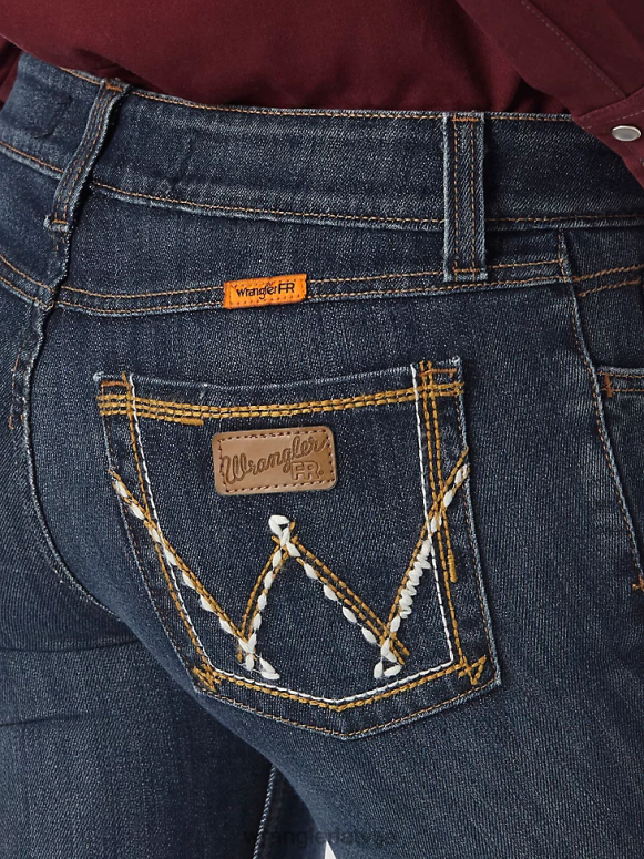 Bakersville retro liesmas izturīgi mae bootcut darba džinsi sievietes apģērbs Wrangler BFNTB803