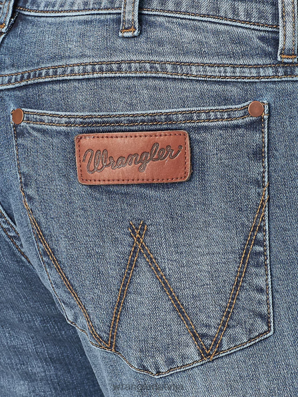 Daniels retro slim fit džinsi ar taisnām kājām vīriešiem apģērbs Wrangler BFNTB35
