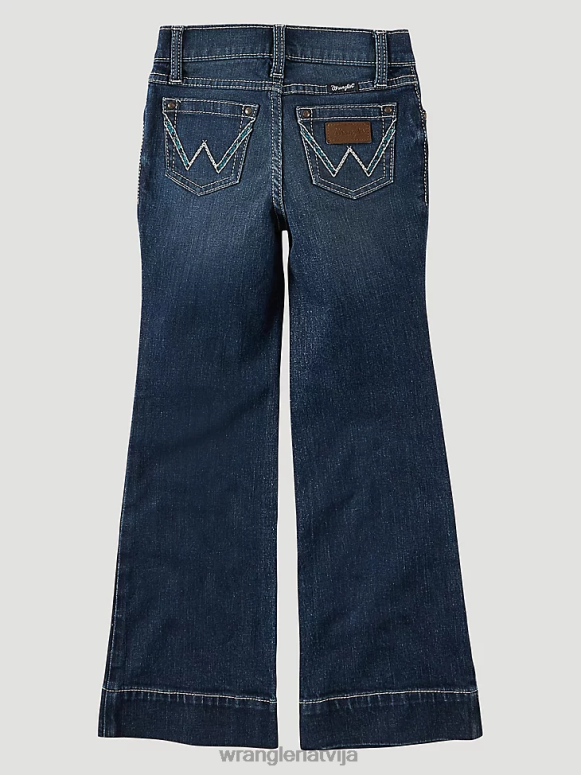 Dženna bikšu džins ar platām kājām meitenes apģērbs Wrangler BFNTB1057
