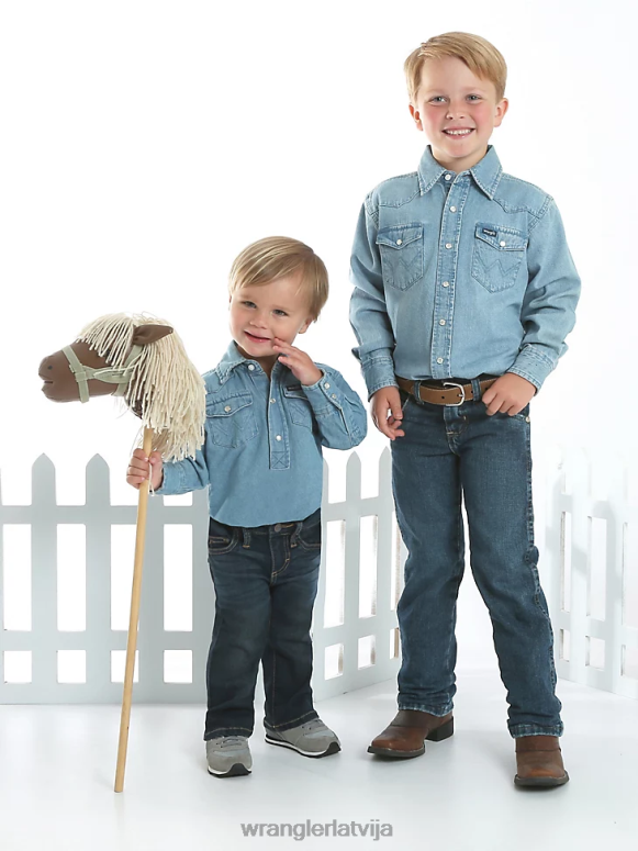 Ferris retro slaidi taisni džinsi zēni apģērbs Wrangler BFNTB1061