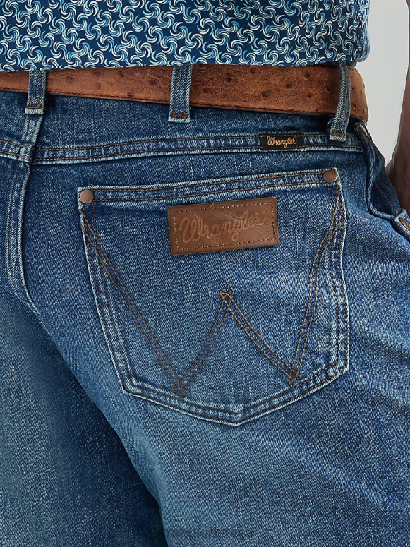 Galloway retro premium klases džinsi tievs taisns vīriešiem apģērbs Wrangler BFNTB75