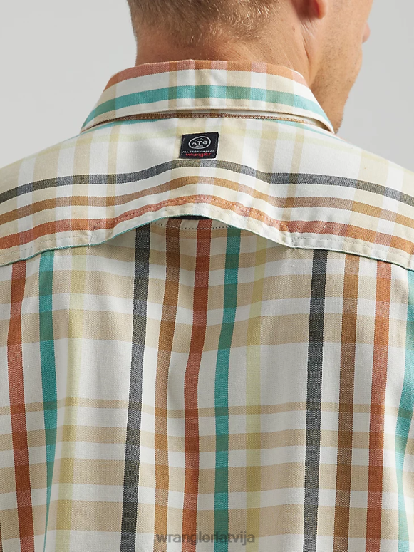 Karolīnas pludmale atg by horizon rūtains krekls vīriešiem apģērbs Wrangler BFNTB296