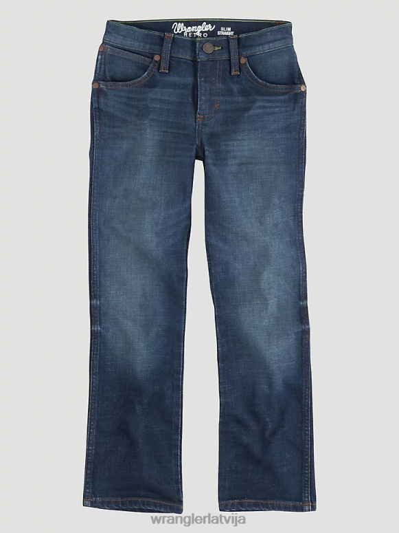 akmens retro slaidi taisni džinsi zēni apģērbs Wrangler BFNTB1066