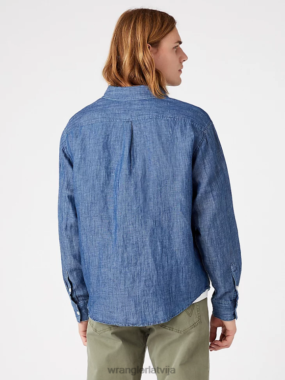 ametista pilsēta videi draudzīgs rūtains sporta krekls ar īsām piedurknēm vīriešiem apģērbs Wrangler BFNTB397