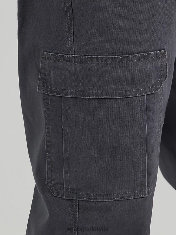 antracīts autentiskas atvieglinātas stretch cargo bikses vīriešiem apģērbs Wrangler BFNTB235