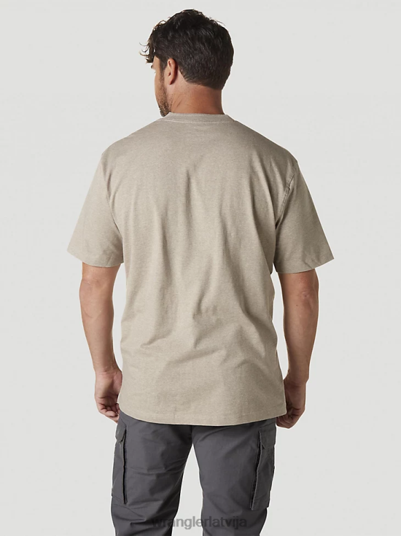 auzu pārslu virši riggs workwear henley ar īsām piedurknēm vīriešiem apģērbs Wrangler BFNTB272