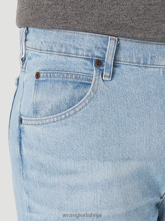 balināts indigo Pieczvaigžņu augstākās kvalitātes džinsa elastīgs džinss komfortam regulāri pieguļošs džinss vīriešiem apģērbs Wrangler BFNTB137