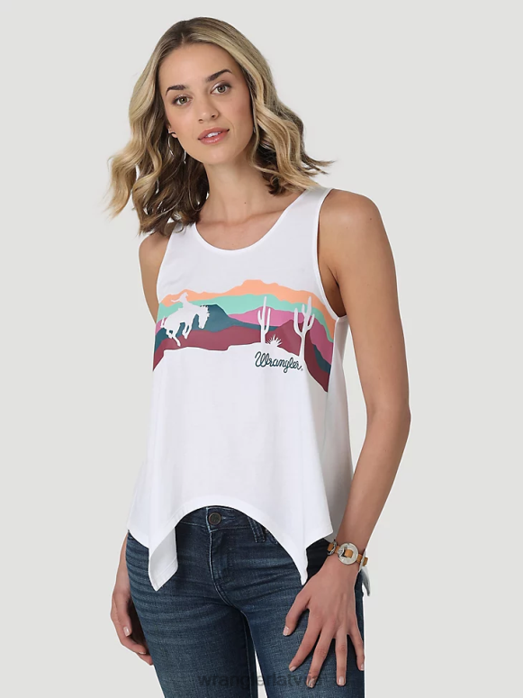 balts viens plecs cami sievietes apģērbs Wrangler BFNTB873