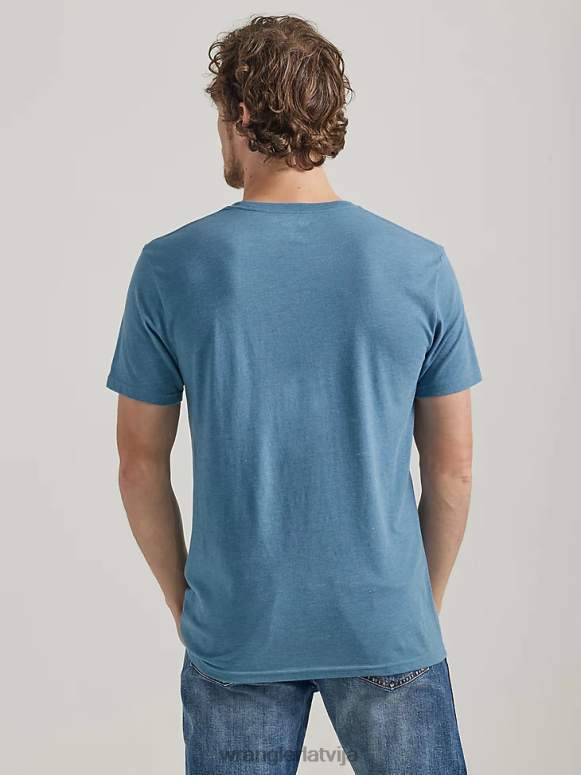 bordo riggs workwear kabatas t-krekls ar garām piedurknēm vīriešiem apģērbs Wrangler BFNTB274