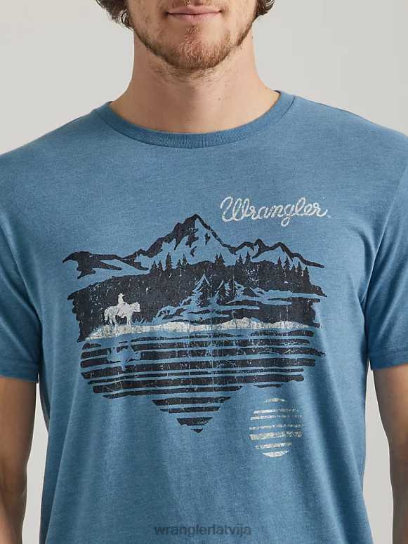 bordo riggs workwear kabatas t-krekls ar garām piedurknēm vīriešiem apģērbs Wrangler BFNTB274