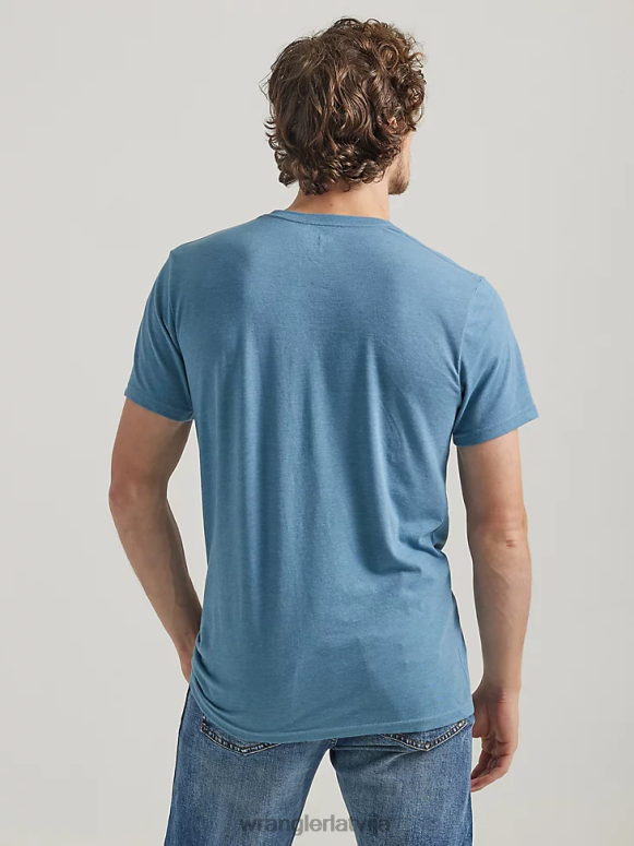 bordo riggs workwear kabatas t-krekls ar garām piedurknēm vīriešiem apģērbs Wrangler BFNTB274