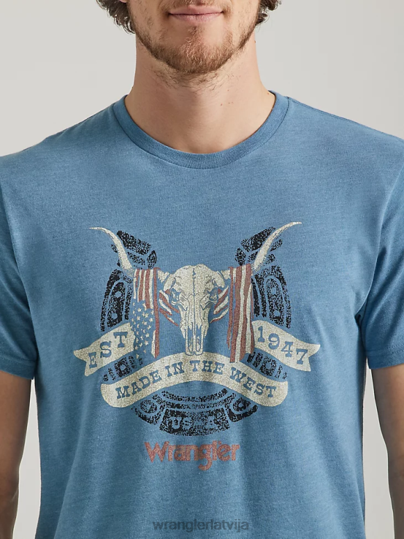 bordo riggs workwear kabatas t-krekls ar garām piedurknēm vīriešiem apģērbs Wrangler BFNTB274