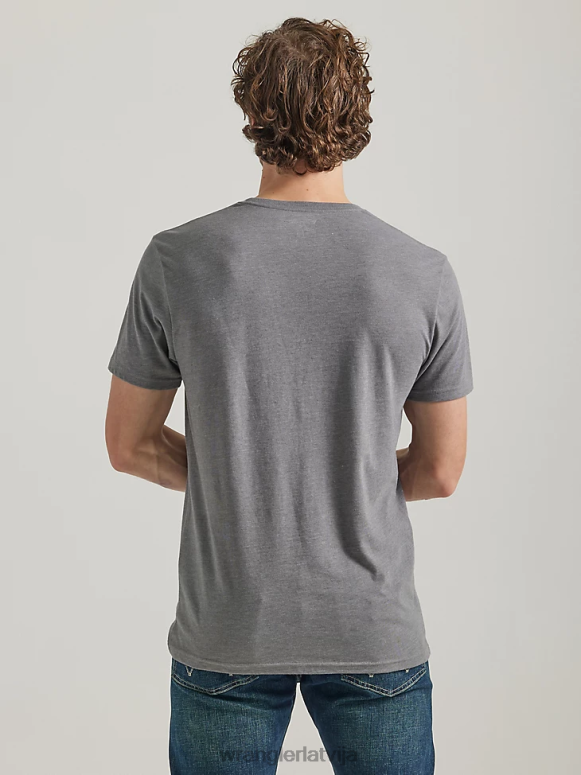 bordo riggs workwear kabatas t-krekls ar garām piedurknēm vīriešiem apģērbs Wrangler BFNTB274