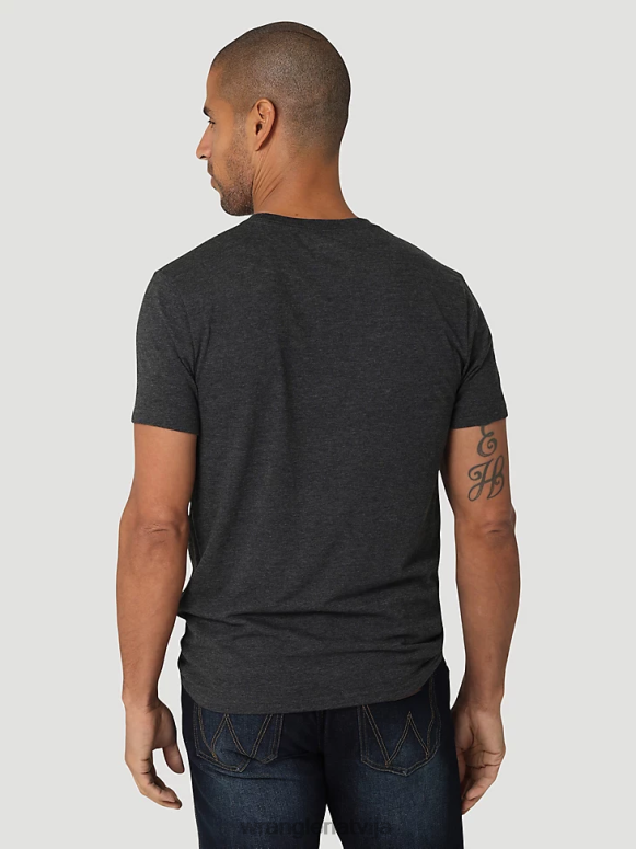 bordo riggs workwear kabatas t-krekls ar garām piedurknēm vīriešiem apģērbs Wrangler BFNTB274