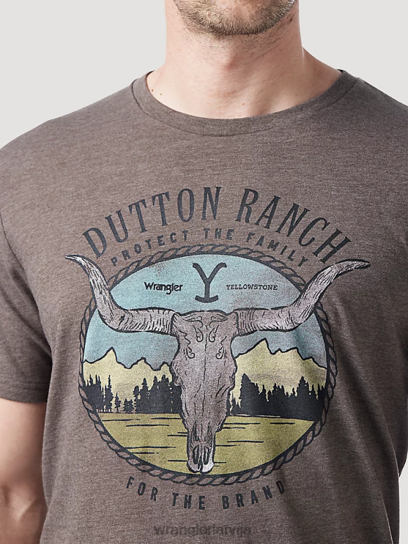 bordo riggs workwear kabatas t-krekls ar garām piedurknēm vīriešiem apģērbs Wrangler BFNTB274