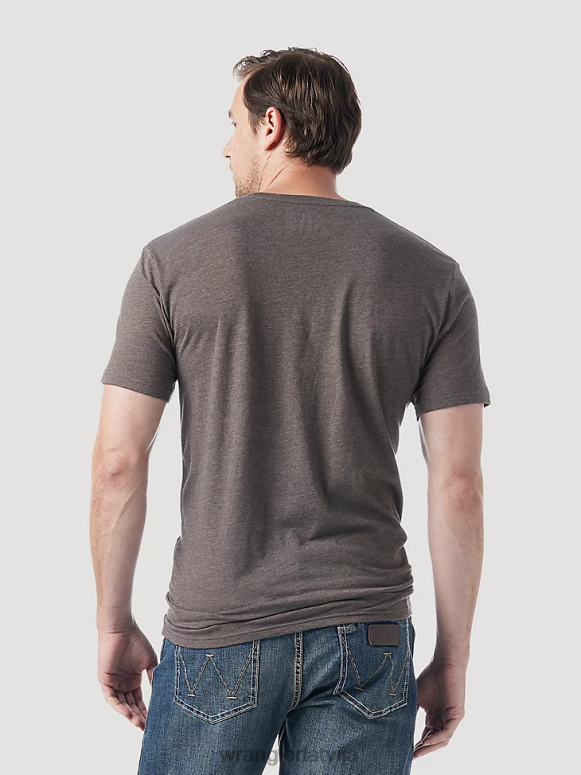 bordo riggs workwear kabatas t-krekls ar garām piedurknēm vīriešiem apģērbs Wrangler BFNTB274