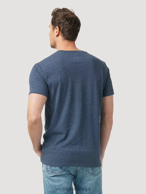 bordo riggs workwear kabatas t-krekls ar garām piedurknēm vīriešiem apģērbs Wrangler BFNTB274