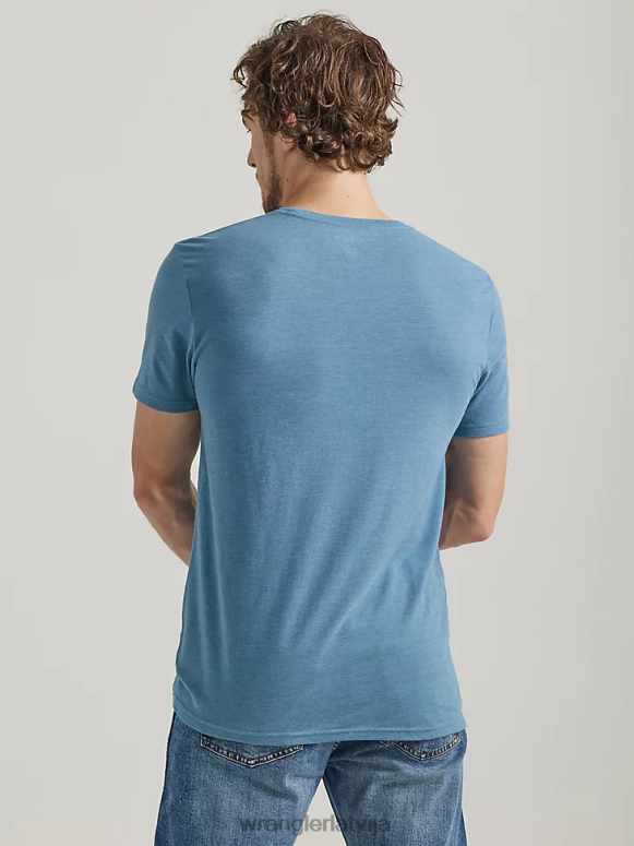 bordo riggs workwear kabatas t-krekls ar garām piedurknēm vīriešiem apģērbs Wrangler BFNTB274