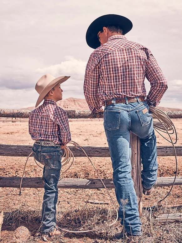 bozeman retro slaidi taisni džinsi zēni apģērbs Wrangler BFNTB945