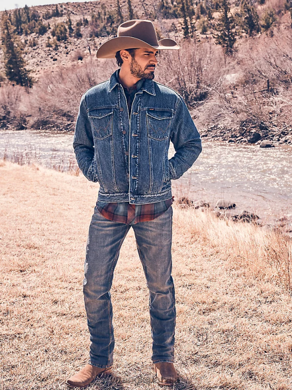 bozeman retro slim fit džinsi ar taisnām kājām vīriešiem apģērbs Wrangler BFNTB27