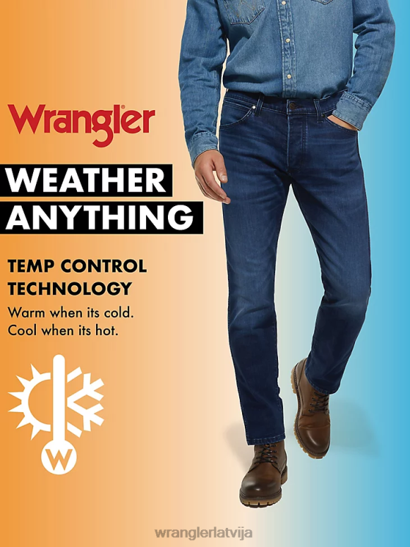 bronco flex weather jebkas slim taisni pieguļošs džinss vīriešiem apģērbs Wrangler BFNTB178