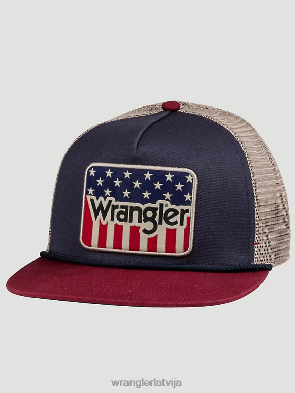 brūns miecētas ādas josta vīriešiem Piederumi Wrangler BFNTB706