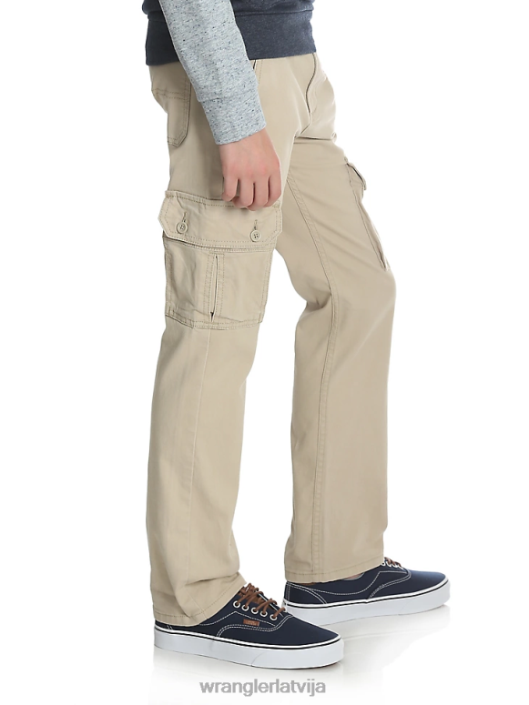 buff slaidas taisnas elastīgas kravas bikses zēni apģērbs Wrangler BFNTB957