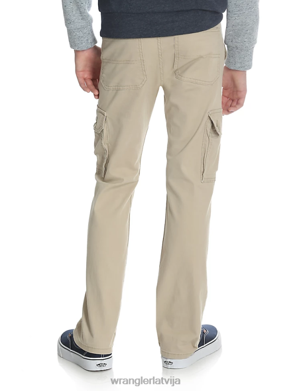 buff slaidas taisnas elastīgas kravas bikses zēni apģērbs Wrangler BFNTB957