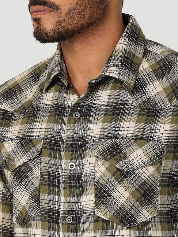 capulet olīvas mākonis flaneļa brīvi stiepjams krekls vīriešiem apģērbs Wrangler BFNTB381