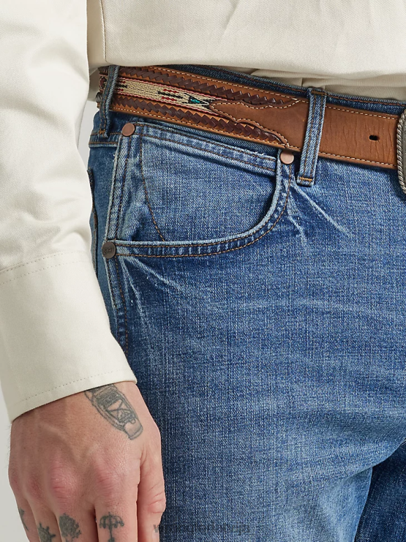 deerstalker Retro atvieglinātas piegriezuma džinsi vīriešiem apģērbs Wrangler BFNTB45