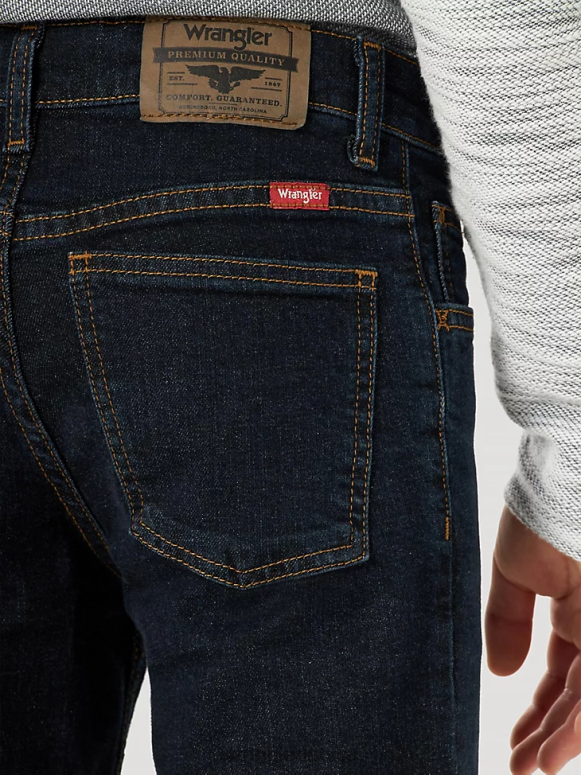 dziļš indigo piecu zvaigžņu flex bootcut džinsi zēni apģērbs Wrangler BFNTB958