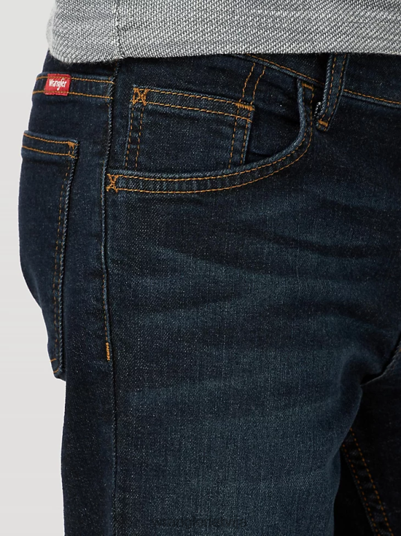 dziļš indigo piecu zvaigžņu flex bootcut džinsi zēni apģērbs Wrangler BFNTB958