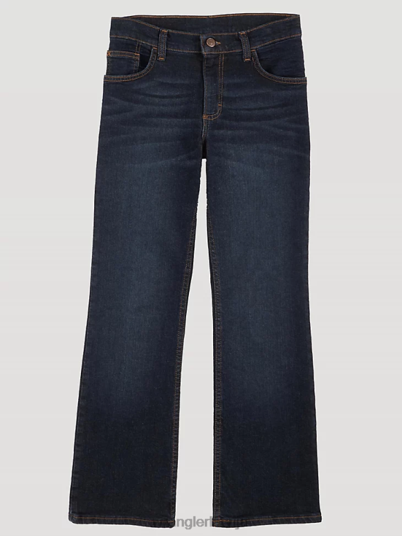 dziļš indigo piecu zvaigžņu flex bootcut džinsi zēni apģērbs Wrangler BFNTB958
