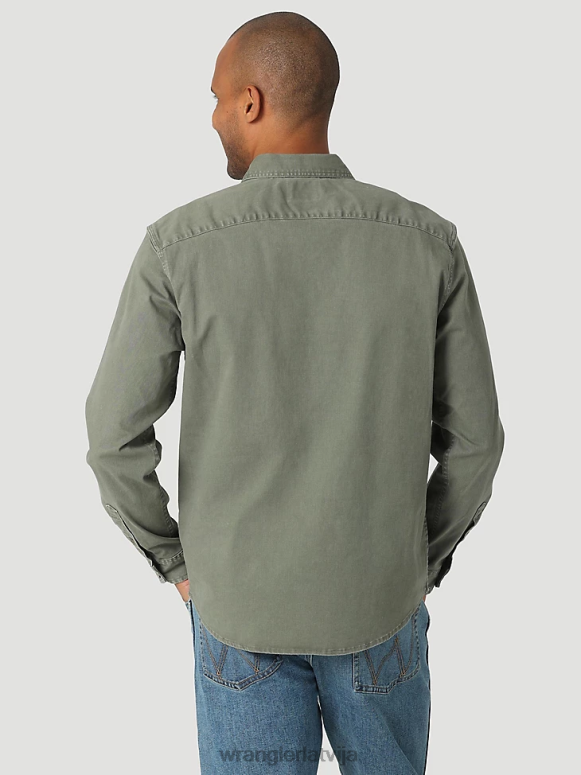 egle Episks mīksts elastīgs sarža sarža krekls vīriešiem apģērbs Wrangler BFNTB331