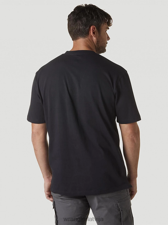 flote riggs workwear henley ar īsām piedurknēm vīriešiem apģērbs Wrangler BFNTB273