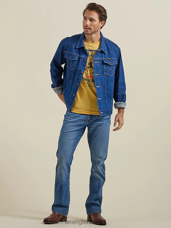 frīzietis retro slim fit bootcut džinsi vīriešiem apģērbs Wrangler BFNTB1