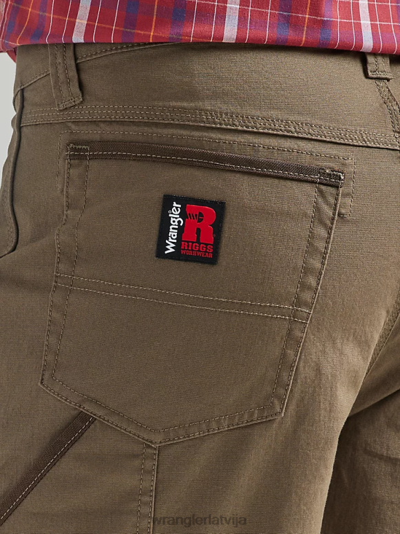 gaiši brūns riggs workwear utility relaxed short vīriešiem apģērbs Wrangler BFNTB675