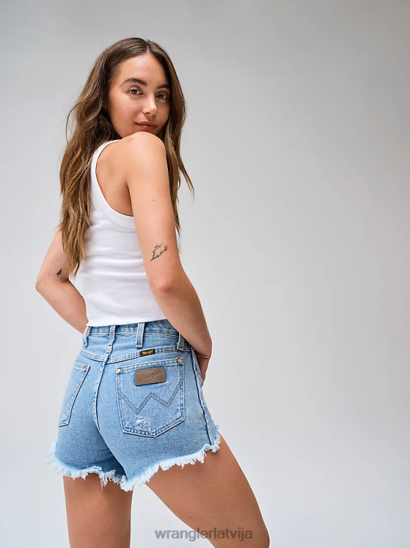 gaišs akmens pārstrādāts īss sievietes apģērbs Wrangler BFNTB822