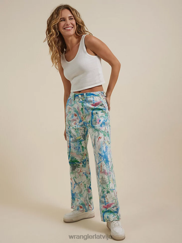 gaišs akmens pārstrādāts īss sievietes apģērbs Wrangler BFNTB822