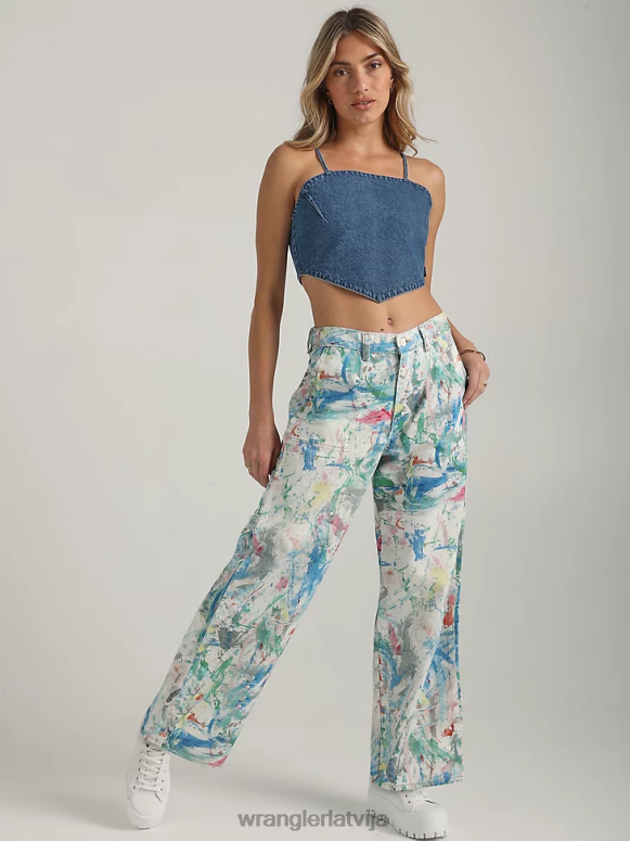 gaišs akmens pārstrādāts īss sievietes apģērbs Wrangler BFNTB822