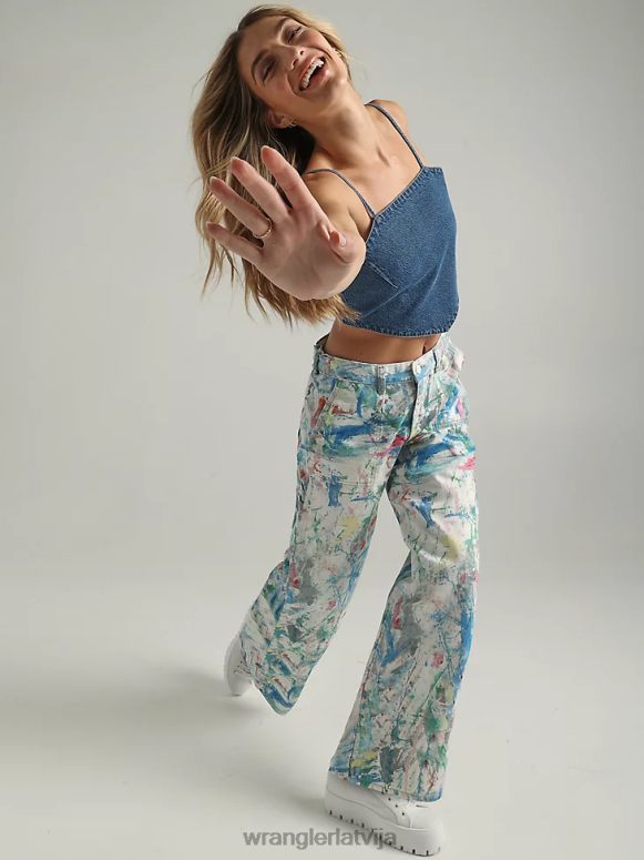 gaišs akmens pārstrādāts īss sievietes apģērbs Wrangler BFNTB822