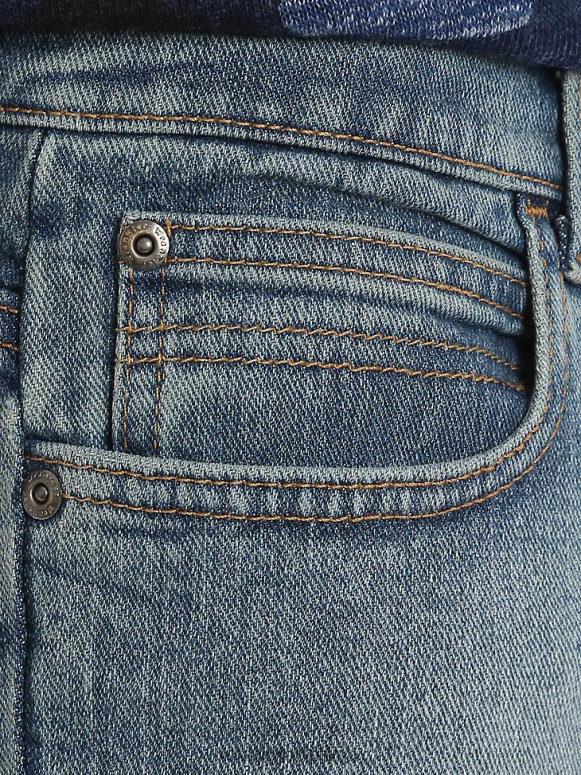 gaišs džinss piecu zvaigžņu klasiski elastīgi džinsi zēni apģērbs Wrangler BFNTB998