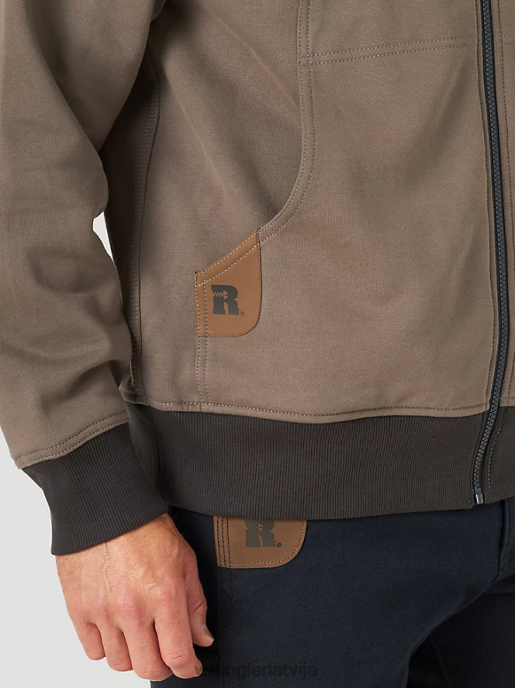 granīta pelēks riggs workwear stingru slāņu darba kapuce ar pilnu rāvējslēdzēju vīriešiem apģērbs Wrangler BFNTB508