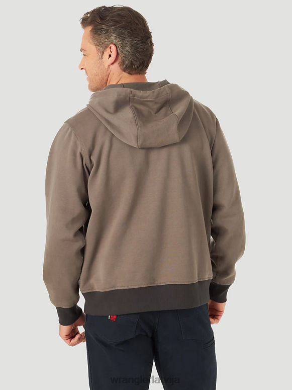 granīta pelēks riggs workwear stingru slāņu darba kapuce ar pilnu rāvējslēdzēju vīriešiem apģērbs Wrangler BFNTB508