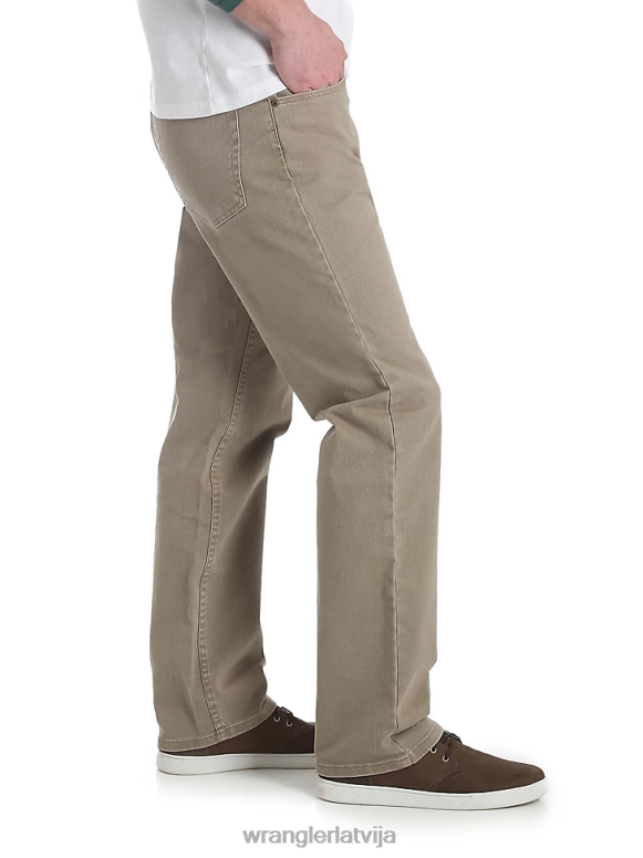 haki Pieczvaigžņu augstākās kvalitātes džinsa elastīgs džinss komfortam regulāri pieguļošs džinss vīriešiem apģērbs Wrangler BFNTB142