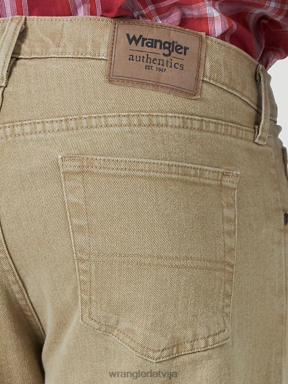 haki autentisks regulāri fit flex jean vīriešiem apģērbs Wrangler BFNTB130