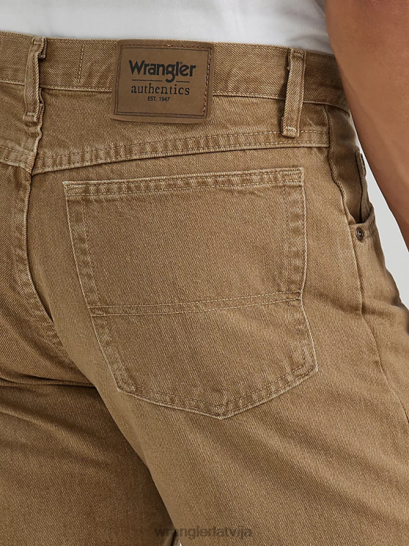 haki autentisks regulāri pieguļošs kokvilnas džinss vīriešiem apģērbs Wrangler BFNTB149