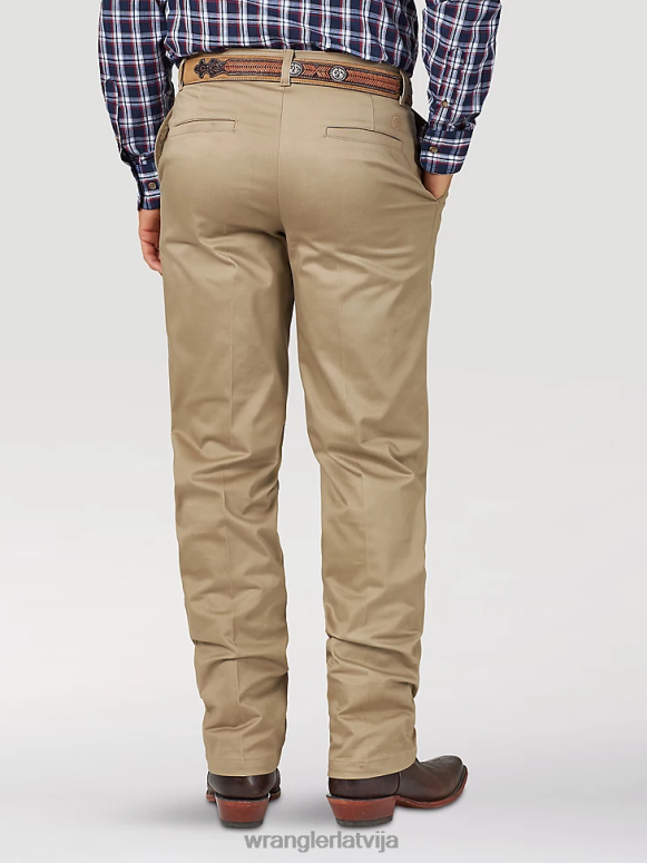 haki ikdienišķas plakanas priekšpuses atvieglinātas bikses vīriešiem apģērbs Wrangler BFNTB259